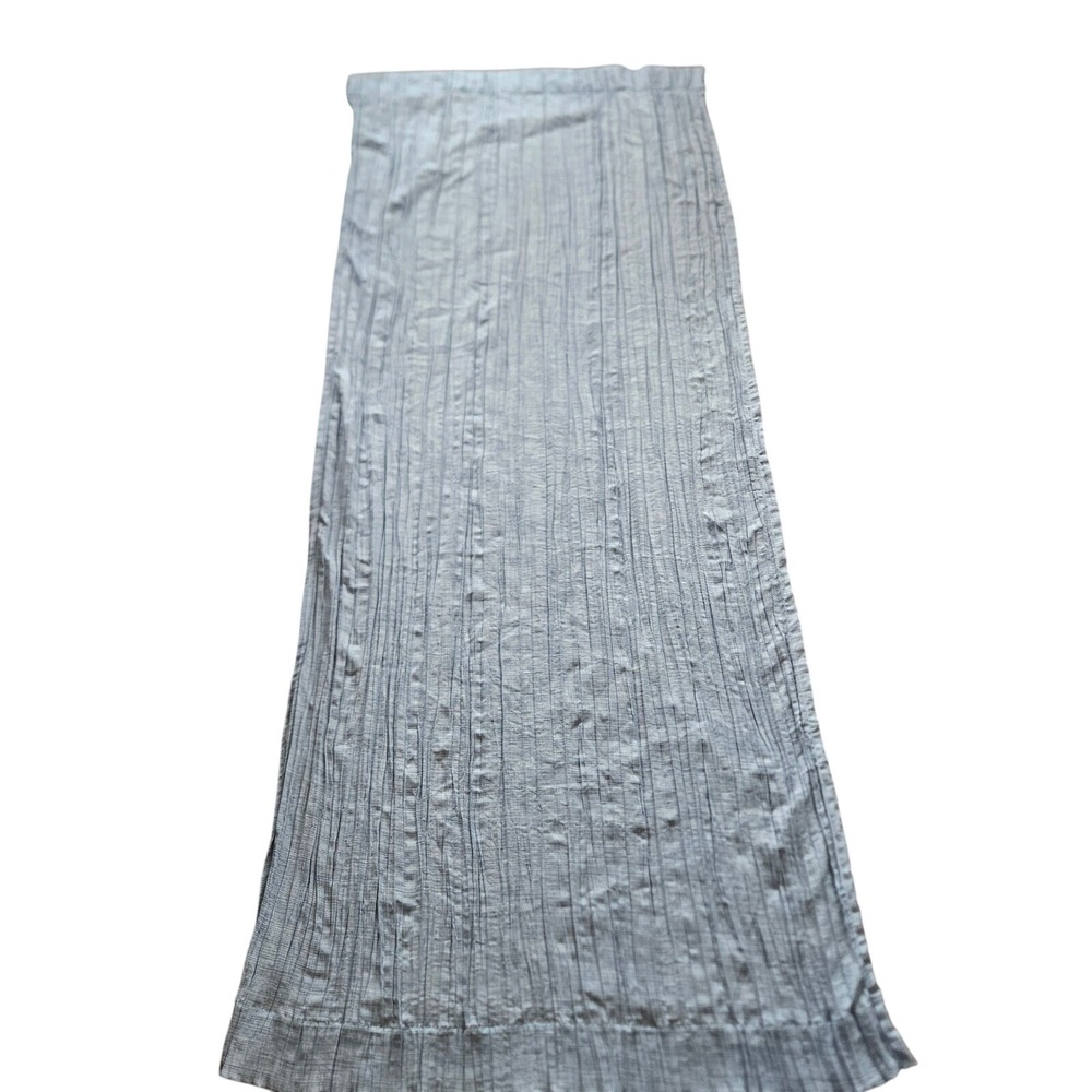 Tahari Home Pair Curtain Panels Light Blue Textured Polyester 96" x 36"